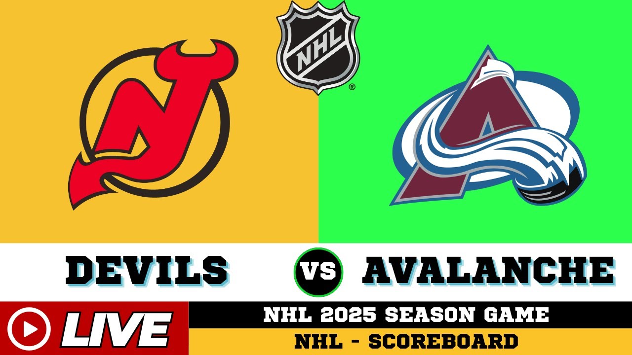 LIVE : New Jersey Devils Vs Colorado Avalanche | NHL 2025 | NHL Live SCOREBOARD | 29/10/2025