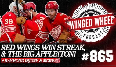 MASON "RAYMOND" APPLETON - RED WINGS WIN STREAK & RAYMOND'S INJURY - Winged Wheel Podcast - Oct. 16