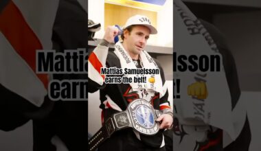 Mattias Samuelsson earns the belt against the Maple Leafs! 😤 #Nhl #buffalosabres #hockey
