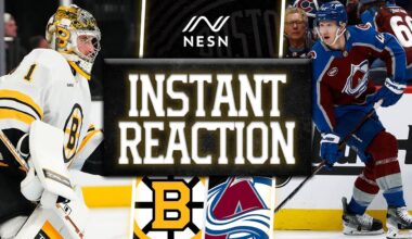 INSTANT REACTION: Bruins Lose Third Straight in 4-1 Loss to Avalanche