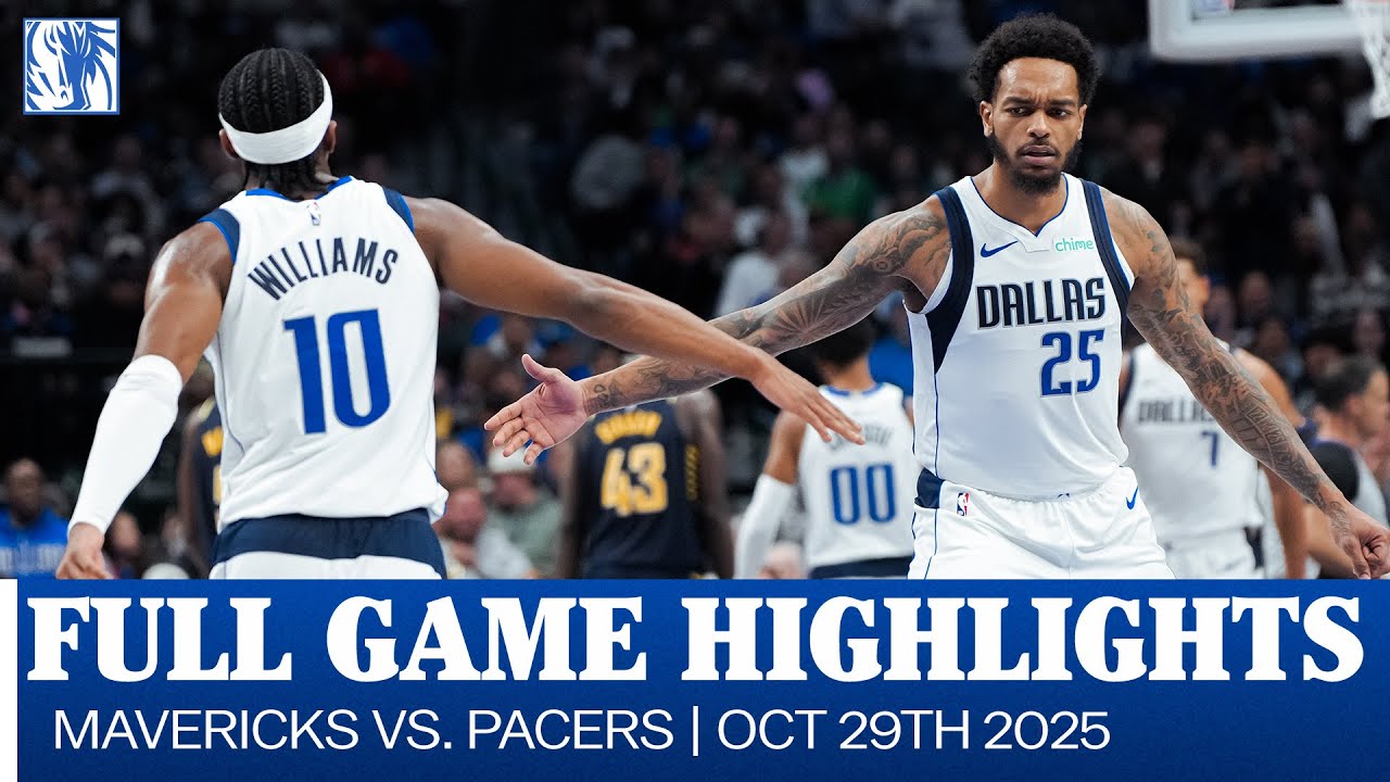 Mavericks Highlights vs. Indiana Pacers | October 29, 2025