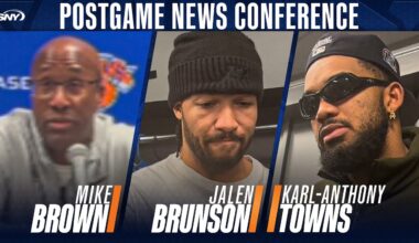 Jalen Brunson, Mike Brown, and Karl-Anthony Towns on Knicks loss to the Bucks