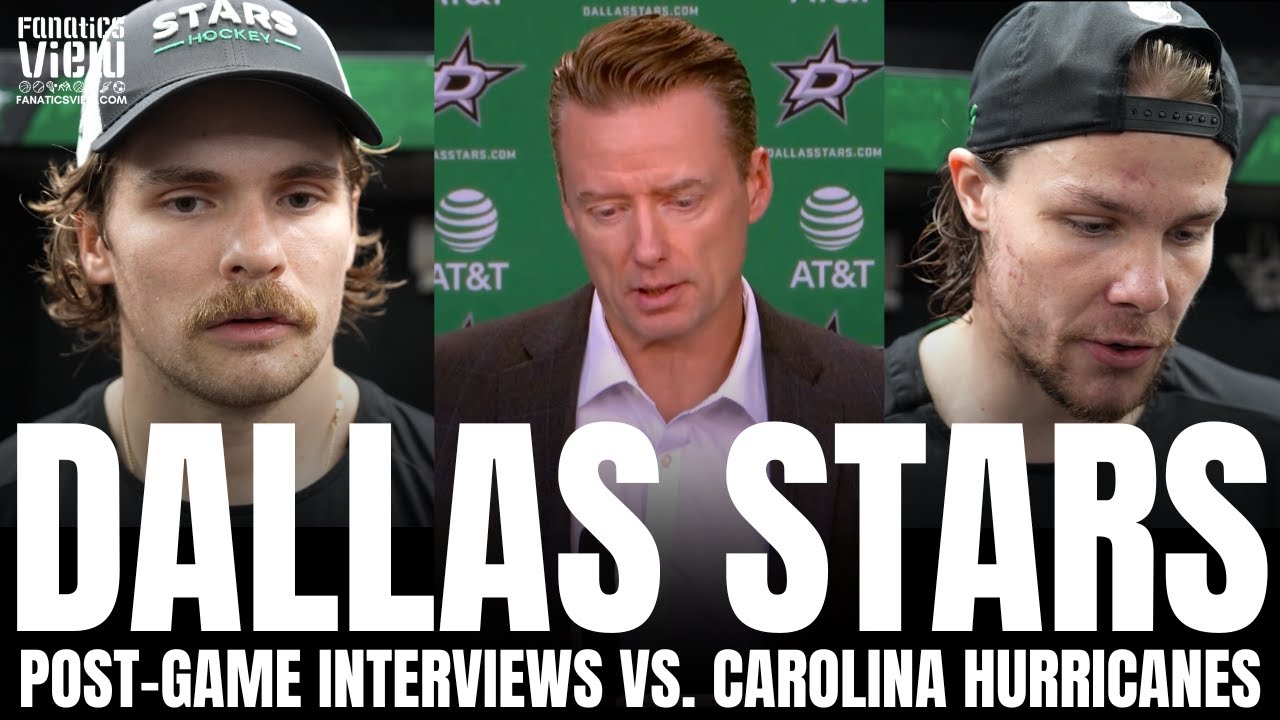 Miro Heiskanen, Sam Steel, Lian Bichsel & Glen Gulutzan Recap Dallas Stars Comeback Win vs. Carolina