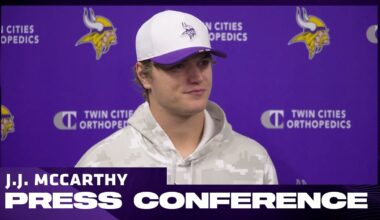 J.J. McCarthy Talks Returning From Injury, Preparing to Start Against Lions, Confidence Level