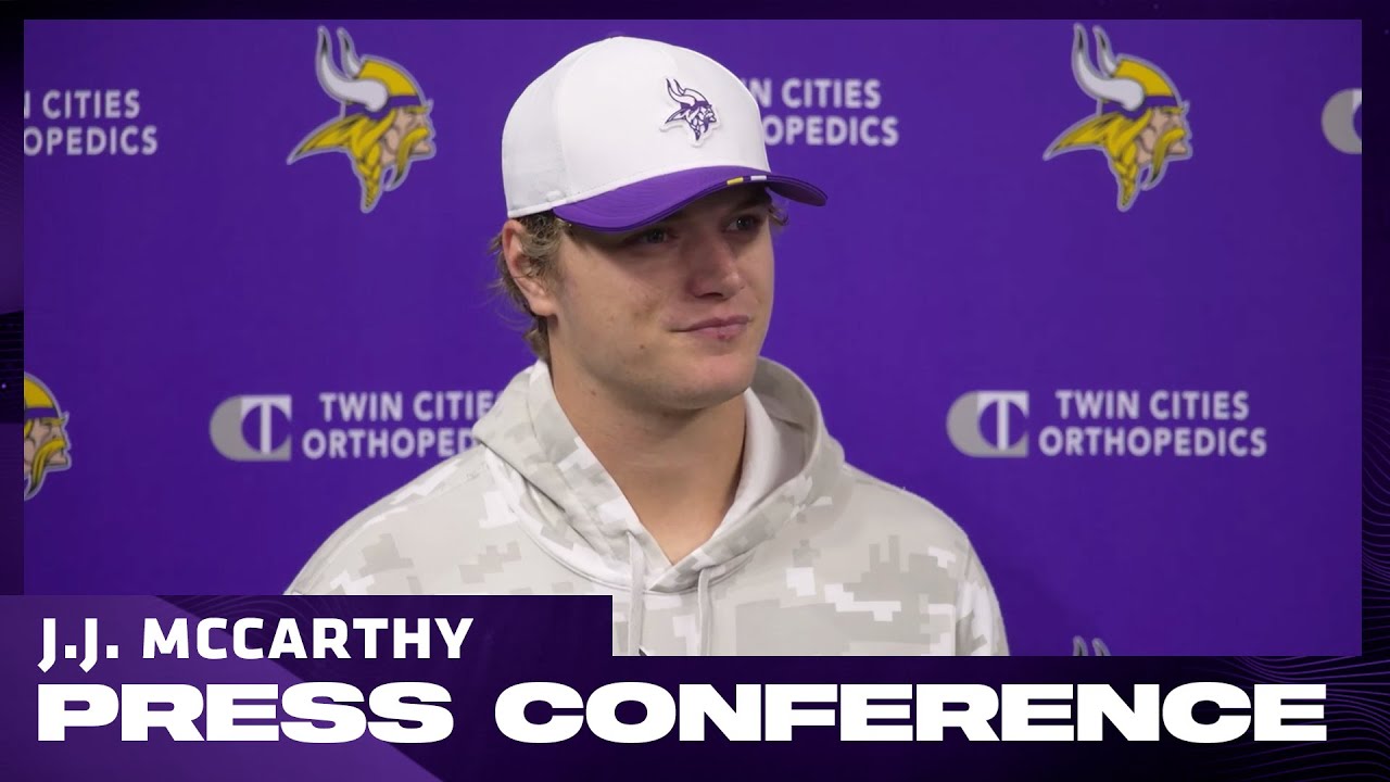 J.J. McCarthy Talks Returning From Injury, Preparing to Start Against Lions, Confidence Level