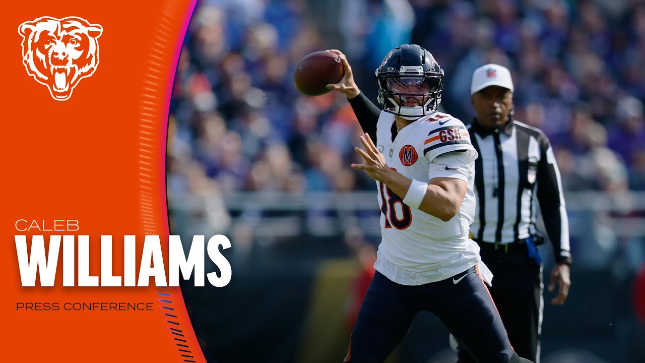Caleb Williams on performance vs. Baltimore Ravens | Chicago Bears