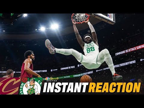 INSTANT REACTION: C's DOMINATE on the glass against one of the East's best in blowout win vs. Cavs 😤