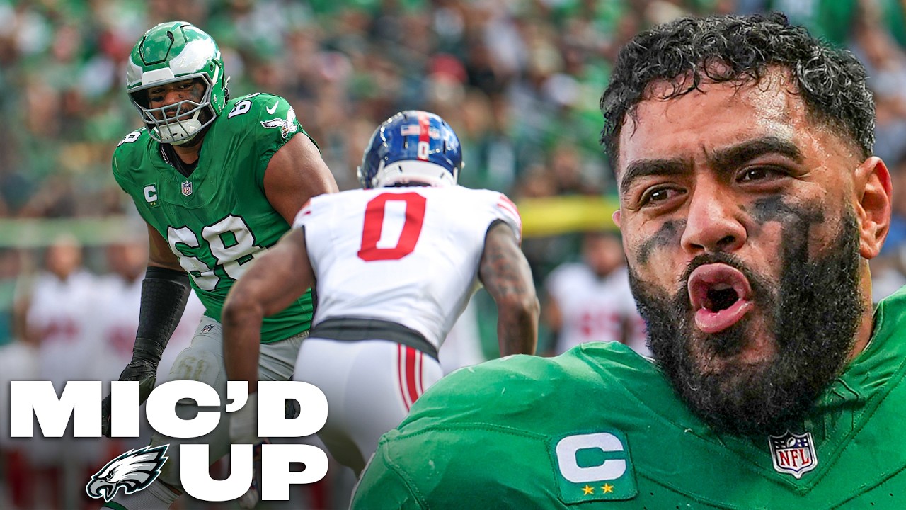 Jordan Mailata Mic'd Up in REVENGE Win vs New York Giants