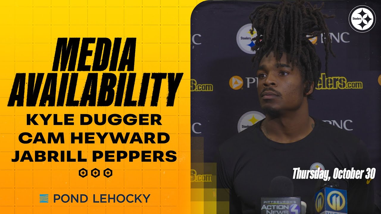 Cam Heyward, Kyle Dugger, Jabrill Peppers Media Availability (Oct. 30) | Pittsburgh Steelers