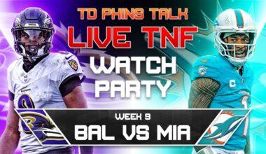 🚨🚨🚨 Miami Dolphins vs Baltimore Ravens LIVE WATCH PARTY! 🚨🚨🚨