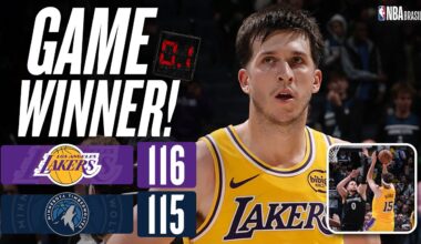 GAME-WINNER SURREAL DO REAVES! OS 5 MINUTOS FINAIS DE LAKERS x TIMBERWOLVES🔥😱