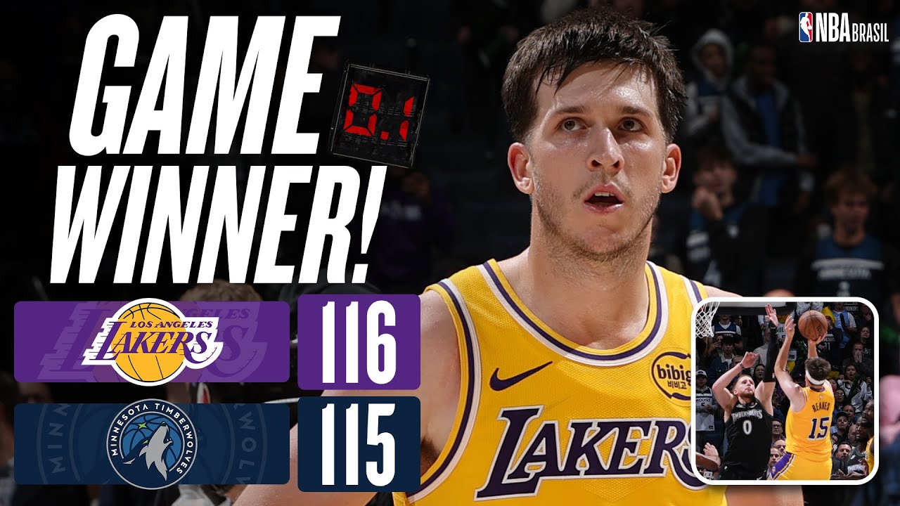 GAME-WINNER SURREAL DO REAVES! OS 5 MINUTOS FINAIS DE LAKERS x TIMBERWOLVES🔥😱