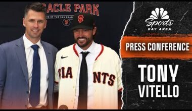 Buster Posey introduces ‘natural leader' Tony Vitello as new Giants manager | NBC Sports Bay Area