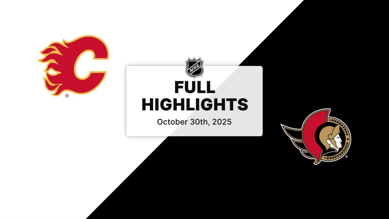 NHL Highlights | Flames vs. Senators | October 30, 2025