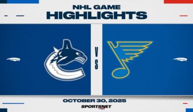 NHL Highlights | Canucks vs. Blues - October 30, 2025