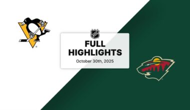 NHL Highlights | Penguins vs. Wild | October 30, 2025