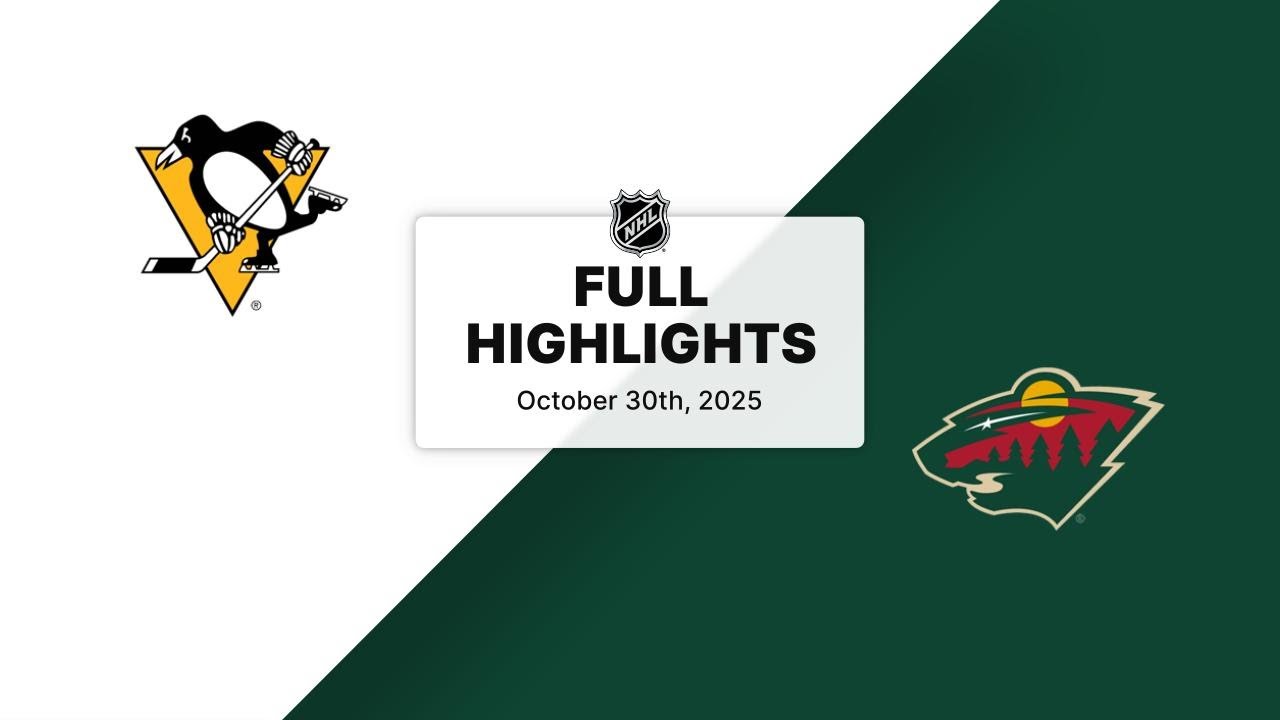 NHL Highlights | Penguins vs. Wild | October 30, 2025