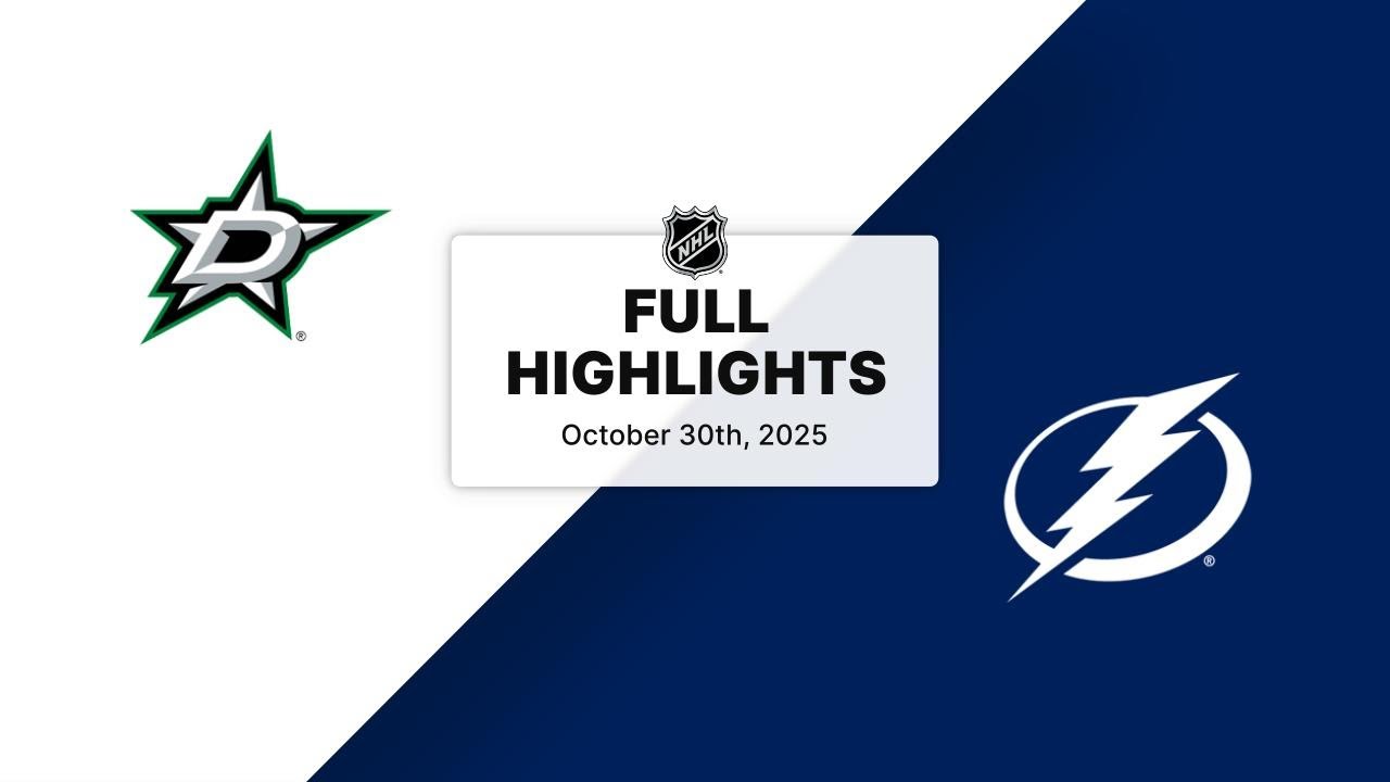 NHL Highlights | Stars vs. Lightning | October 30, 2025