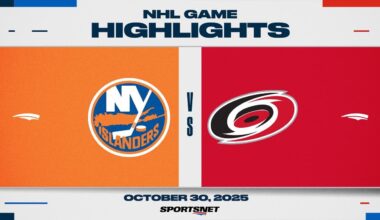 NHL Highlights | Islanders vs. Hurricanes - October 30, 2025