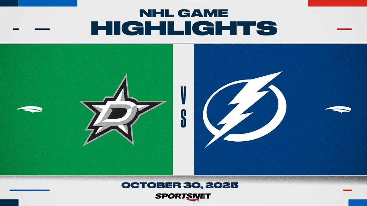 NHL Highlights | Stars vs. Lightning - October 30, 2025