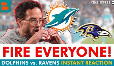 FIRE EVERYONE! Miami Dolphins vs. Baltimore Ravens TNF Instant Reaction