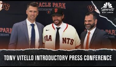 Tony Vitello introduced as new Giants manager in press conference at Oracle Park