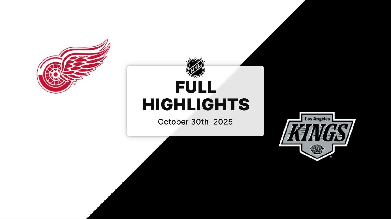 NHL Highlights | Red Wings vs. Kings | October 30, 2025