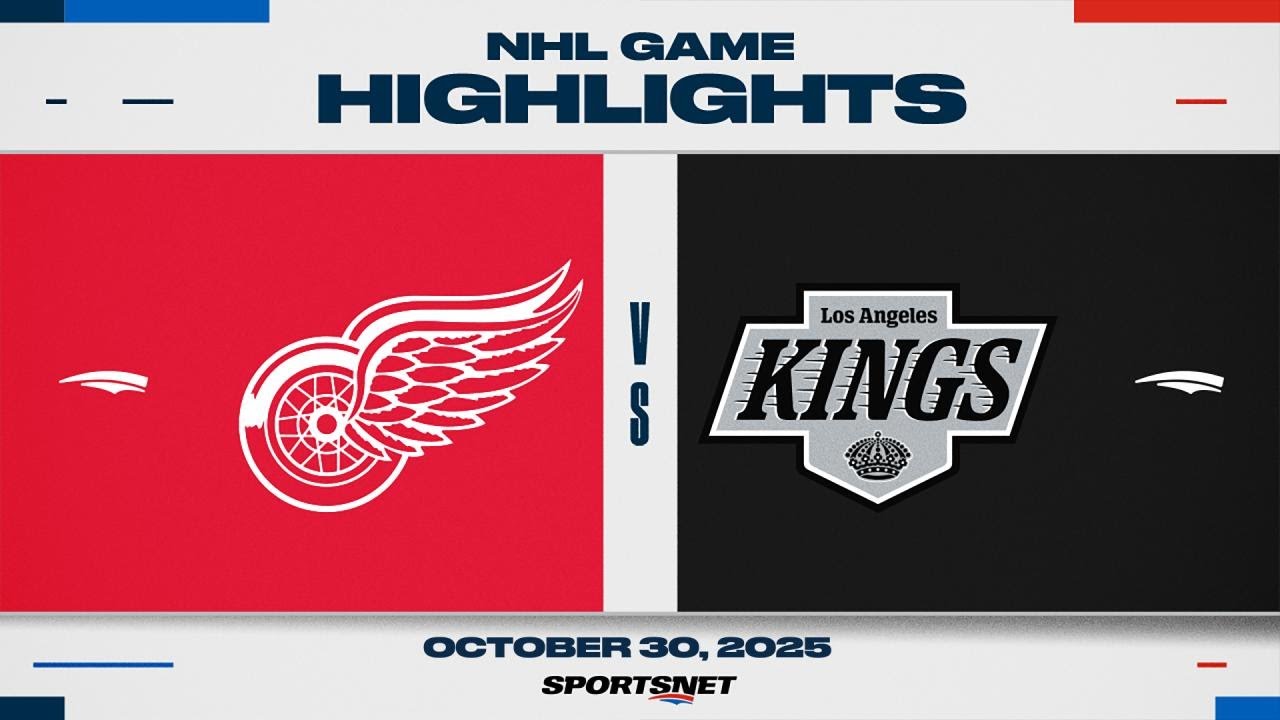 NHL Highlights | Red Wings vs. Kings - October 30, 2025