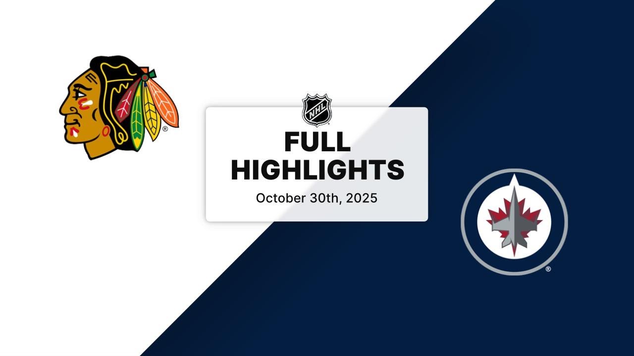 NHL Highlights | Blackhawks vs. Jets | October 30, 2025