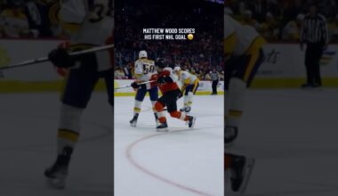 MATTHEW WOOD FIRST NHL GOAL ALERT!! 🚨
