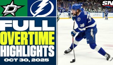 Dallas Stars at Tampa Bay Lightning | FULL Overtime Highlights - October 30, 2025