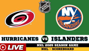 🔴LIVE : New York Islanders Vs Carolina Hurricanes | NHL 2025 | NHL Live SCOREBOARD
