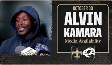 Alvin Kamara on running game, Tyler Shough | New Orleans Saints