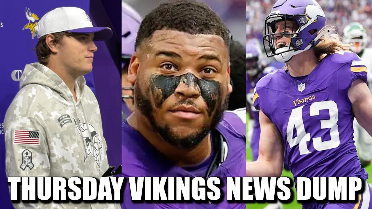Minnesota Vikings News Dump (10.30.2025) | JJ is Ready, Darrisaw Full, AVG Return!