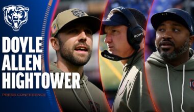 Declan Doyle, Dennis Allen, Richard Hightower reflect on week 8, look towards Week 9 | Chicago Bears