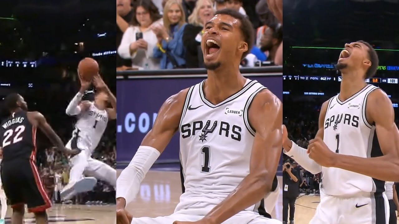 Wemby yells at Wiggins after hard foul and hyped after Spurs first ever 5-0 start