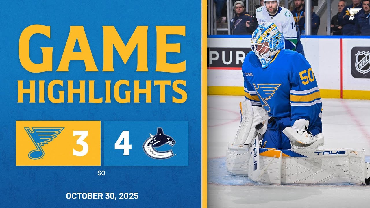 Game Highlights: Canucks 4, Blues 3 (SO)