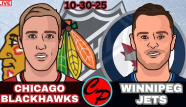 CHICAGO BLACKHAWKS vs WINNIPEG JETS GAME 11 NHL HOCKEY LIVE GAME CAST & AUDIO
