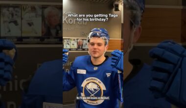 Tage Thompson’s birthday is a special day! 🎁 #nhl #buffalosabres #birthday