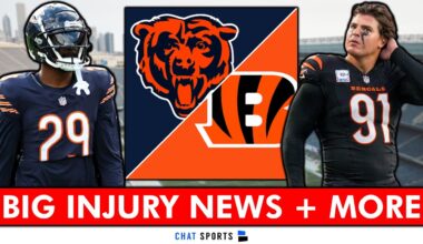 Bears Injury Updates On D’Andre Swift, Tyrique Stevenson, Joe Flacco, Trey Hendrickson + MORE NEWS