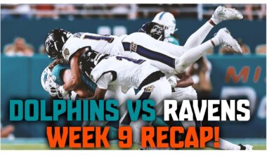 Baltimore Ravens Vs Miami Dolphins Week 9 Recap! HERE WE GO AGAIN!