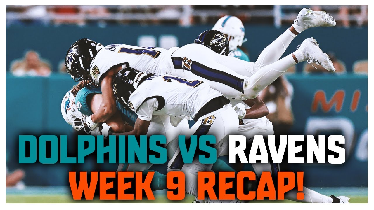 Baltimore Ravens Vs Miami Dolphins Week 9 Recap! HERE WE GO AGAIN!