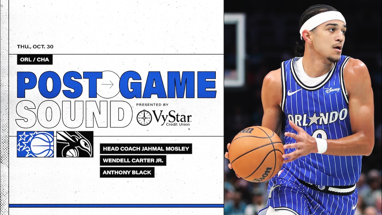 POSTGAME SOUND: ORLANDO MAGIC VS. CHARLOTTE HORNETS | COACH MOSE, WENDELL CARTER JR. & ANTHONY BLACK