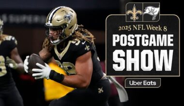 LIVE: Saints vs. Buccaneers Postgame Show | 2025 NFL Week 8