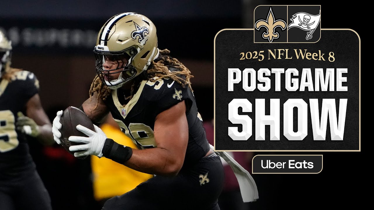 LIVE: Saints vs. Buccaneers Postgame Show | 2025 NFL Week 8