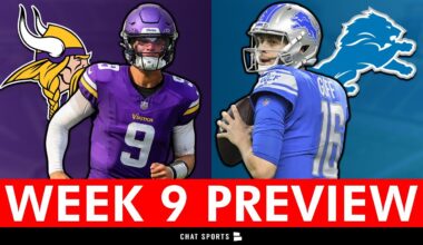 Minnesota Vikings vs. Detroit Lions Preview, Injury Report, Analysis & Prediction | NFL Week 9