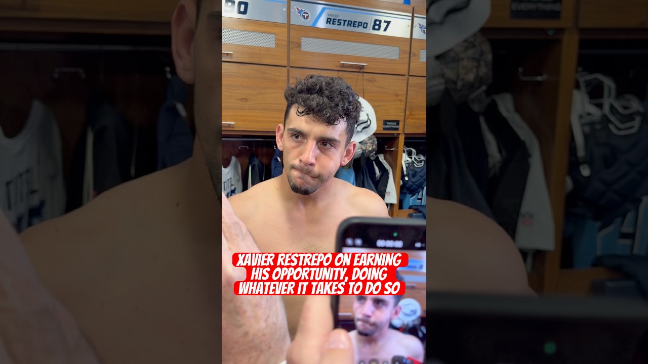 #Titans WR Xavier Restrepo on taking his opportunity when it’s given and running with it! 🔥 #nfl