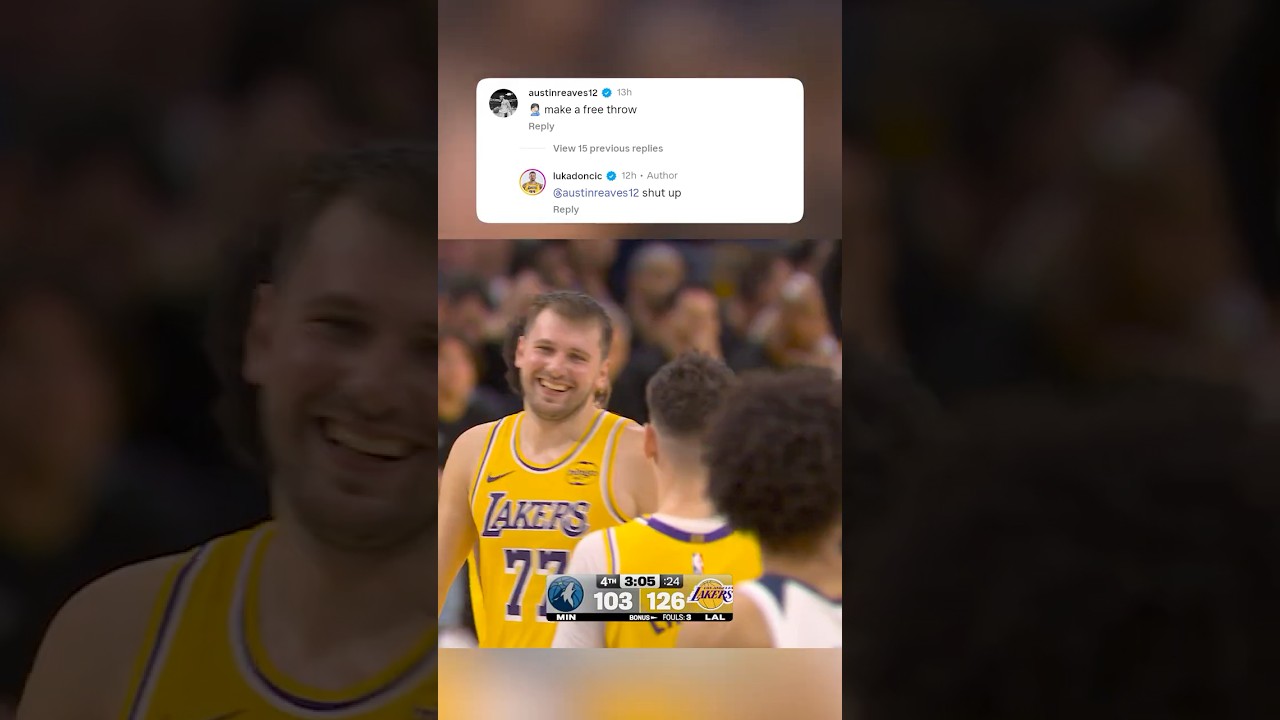 AR to Luka after missing his FT for 50 🤣