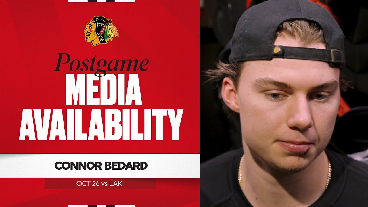 "Our power play was terrible." | Connor Bedard Postgame 10.26.25