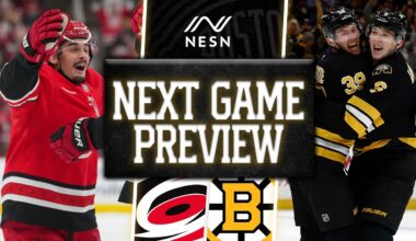 NEXT GAME PREVIEW: Boston Bruins vs. Carolina Hurricanes | 11/01/2025
